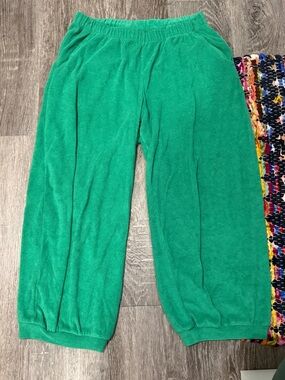 Old Navy Green Terrycloth Lounge Pants